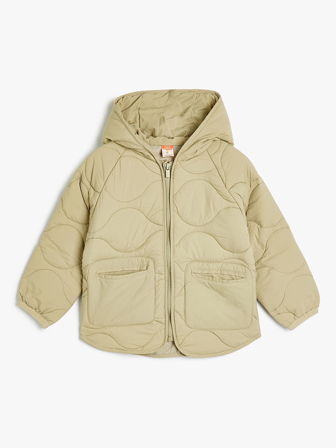 

Koton Girls Bomber with Patchwork Jacket, Khaki