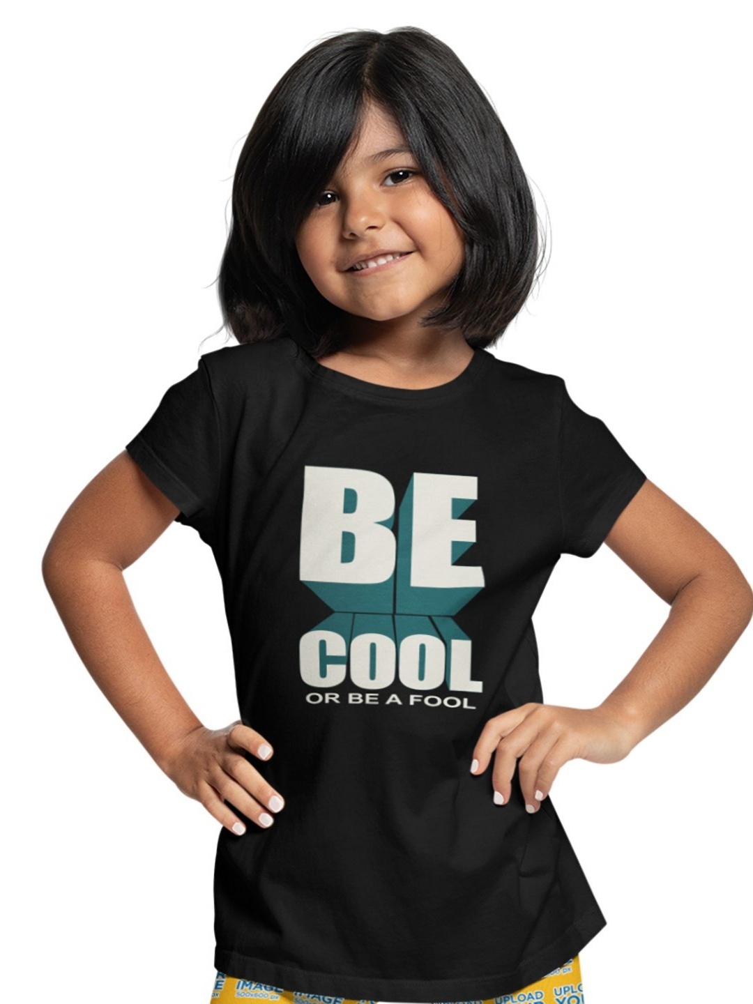

Tantra Kids Typography Printed Applique T-shirt, Black