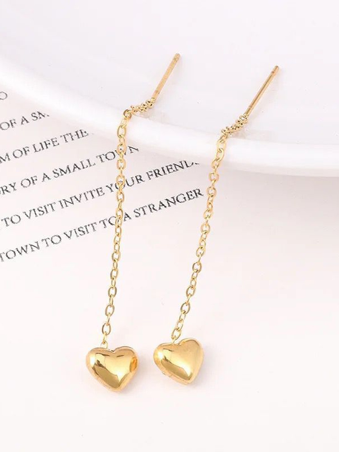 

THEPANDASTOREE Contemporary Hoop Earrings, Gold