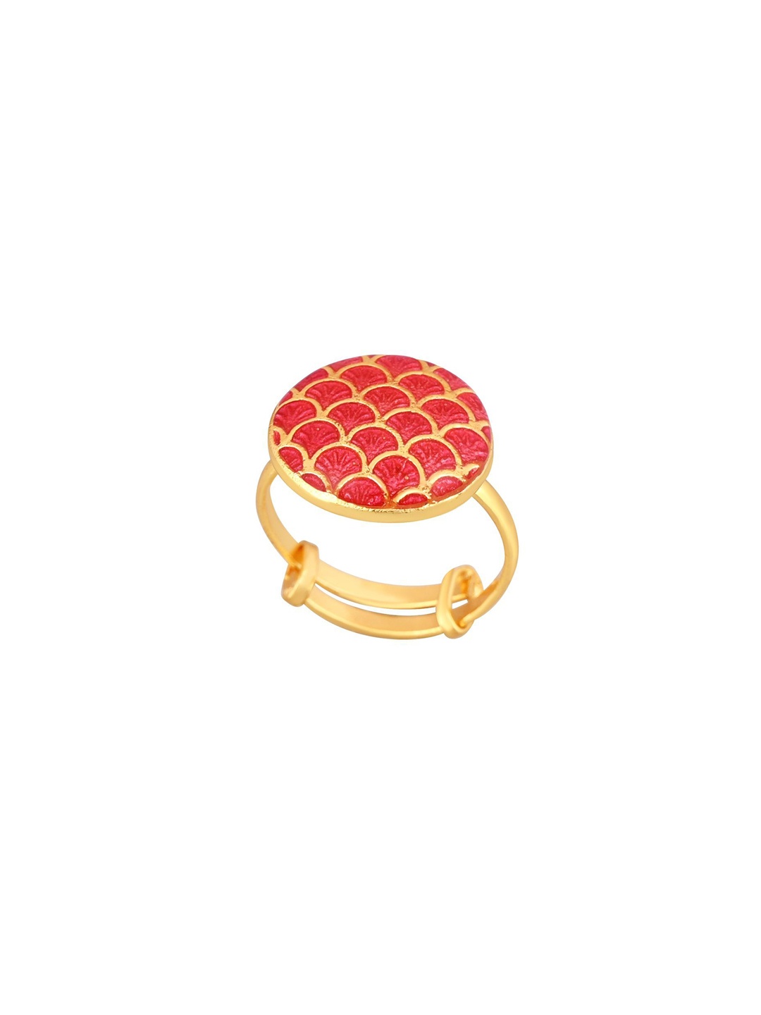 

House of Pataudi Gold Plated Adjustable Finger Ring