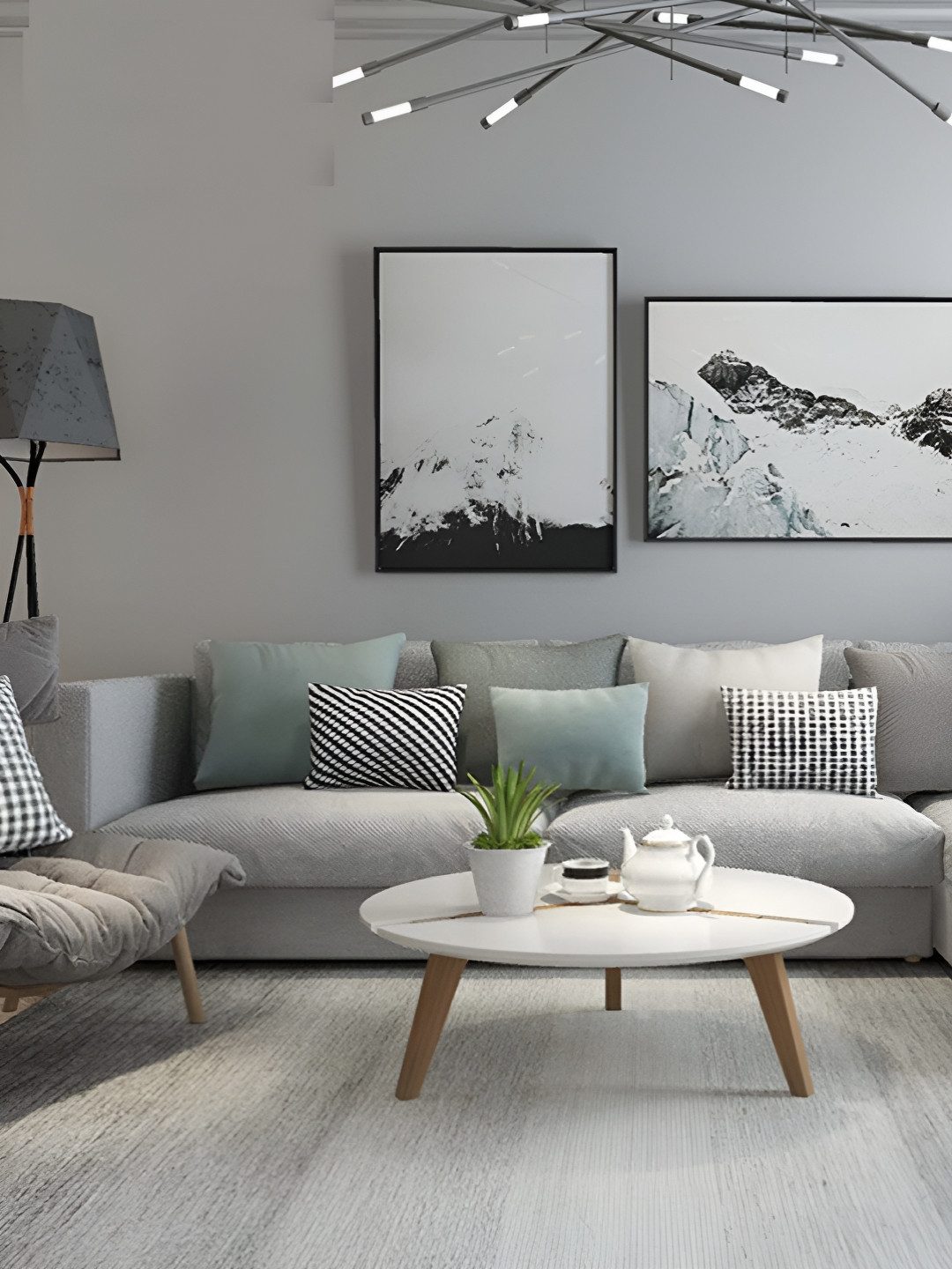 

Asian royal Grey Printed Self Adhesive Wall Sticker