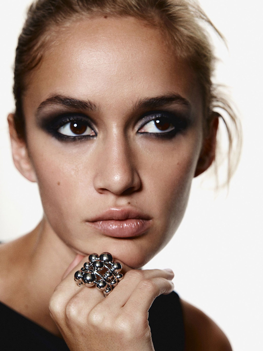 

H&M Beaded Ring, Silver