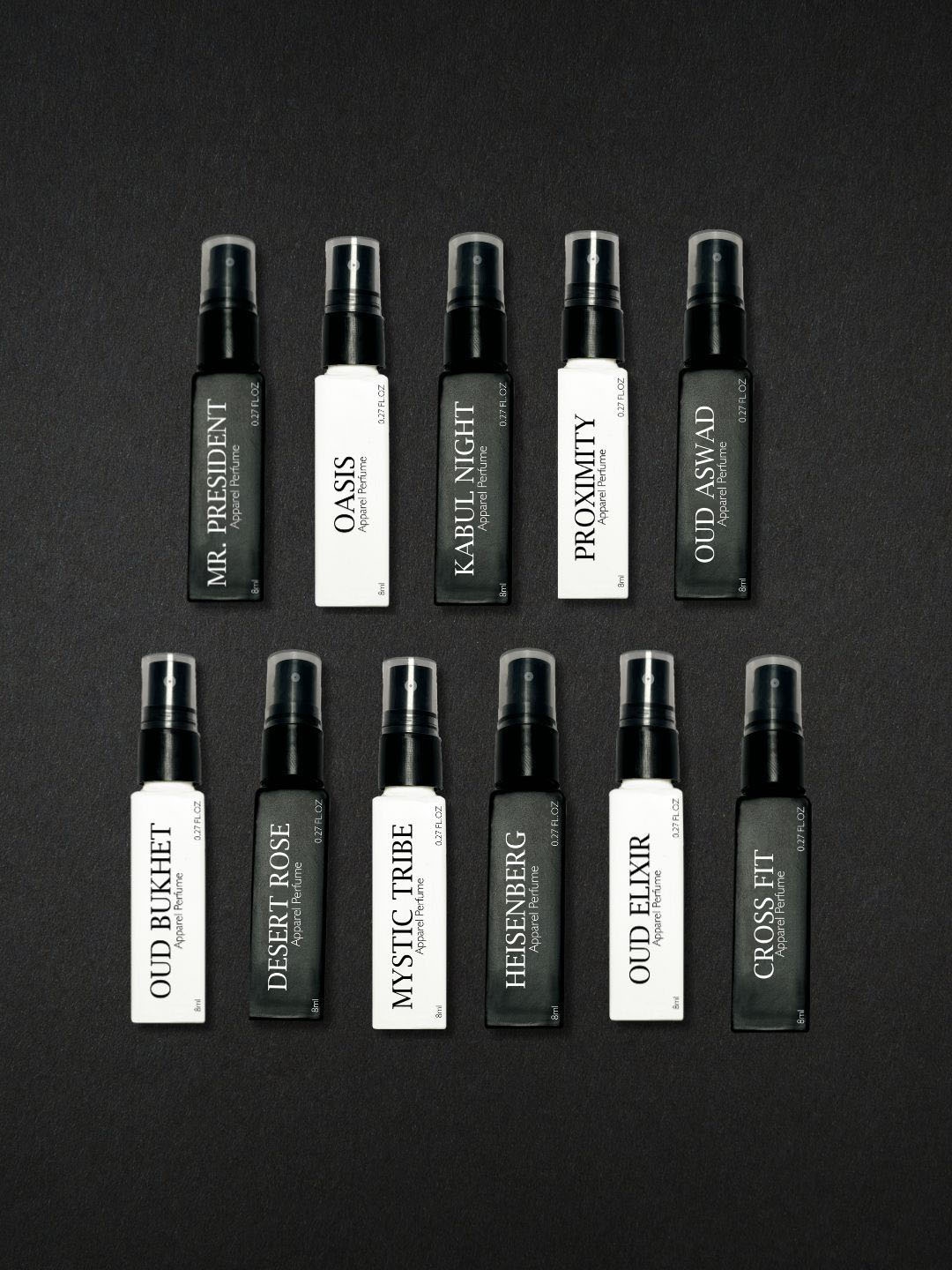 

ADEN Men Set Of 11 Cruelty Free Perfume - 8 ml Each, Nude