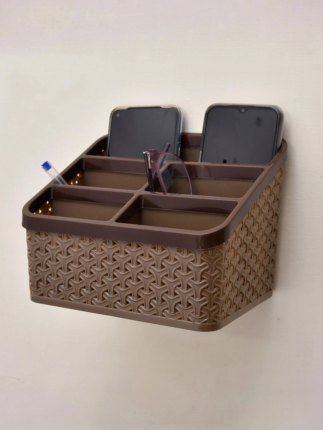 

Kuber Industries Brown Multi-Purpose Desk Organisers