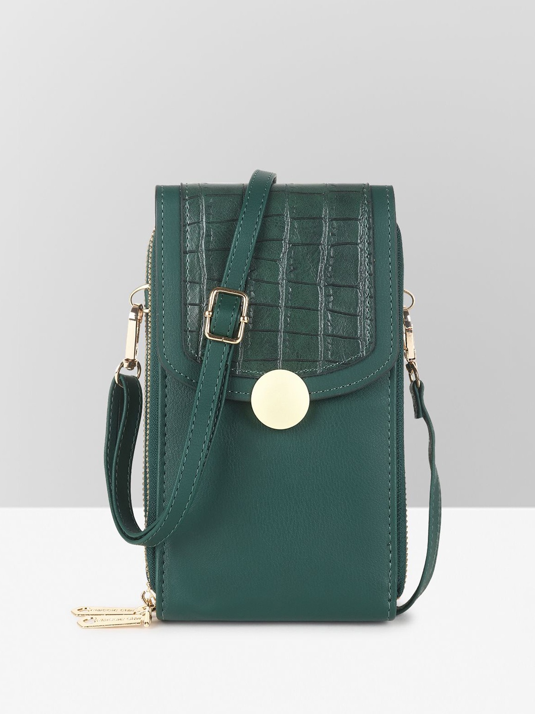 

Filauri PU Structured Sling Bag with Tasselled, Green