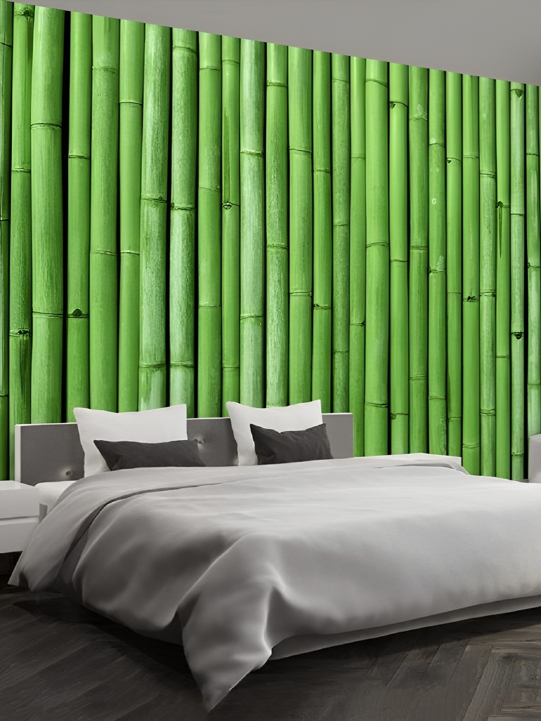 

Asian royal Green Bamboo Printed Self Adhesive Wallpaper