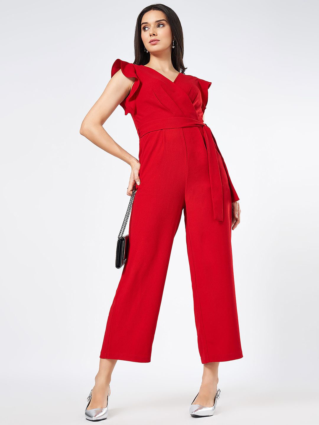 

Honey by Pantaloons Basic Jumpsuit, Red