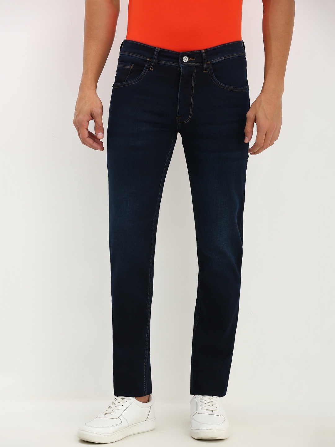 

Allen Solly Men Skinny Fit Jeans, Navy blue