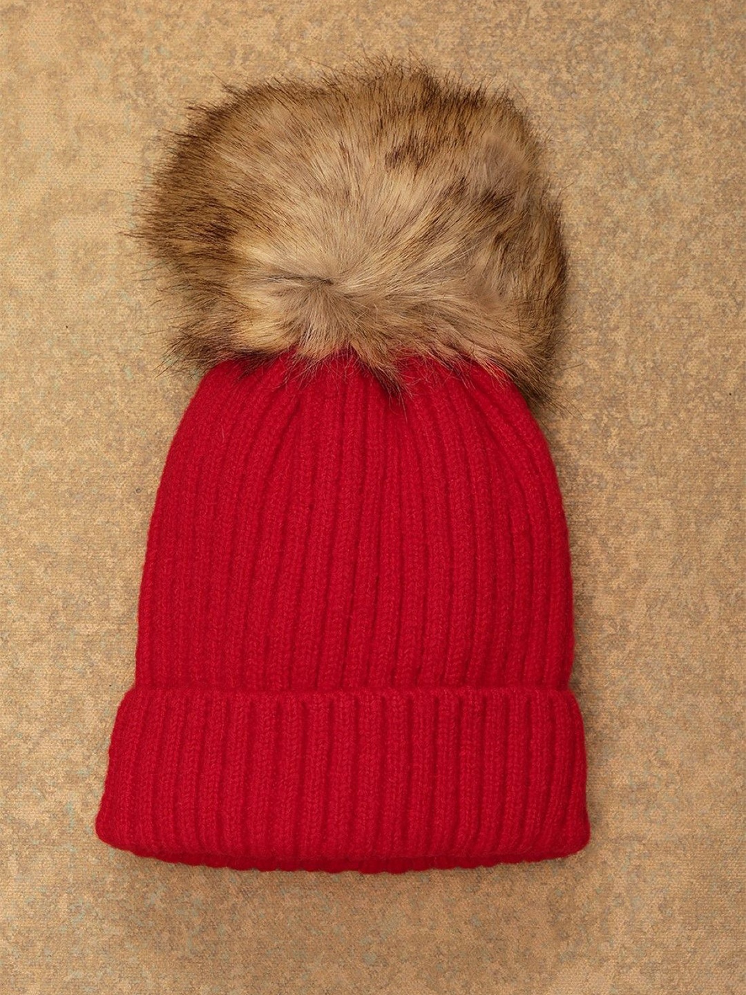 

One Friday Kids Self Design Beanie, Red