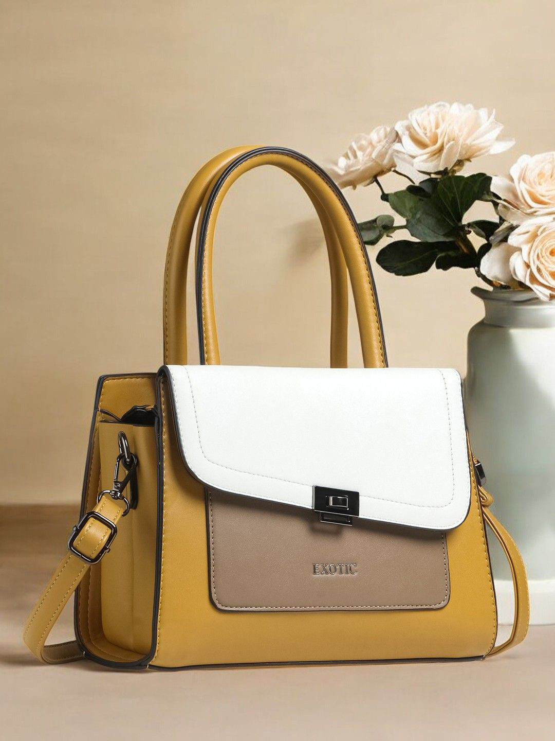 

Exotic PU Sling Bag, Yellow