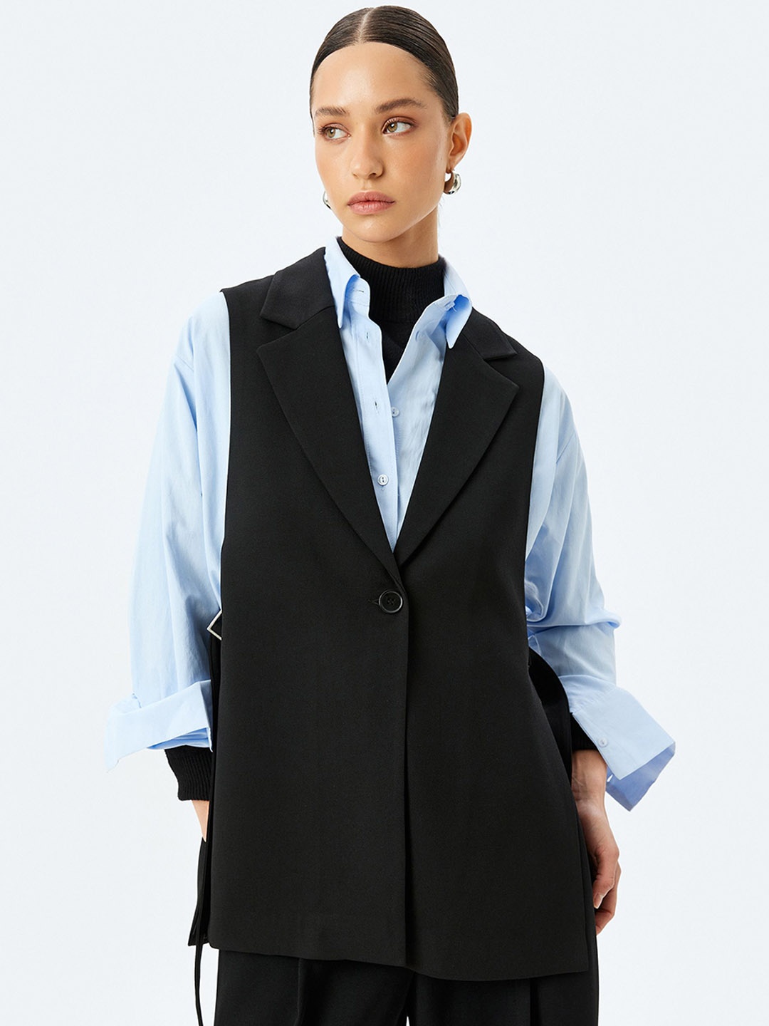 

Koton Single-Breasted Blazer, Black