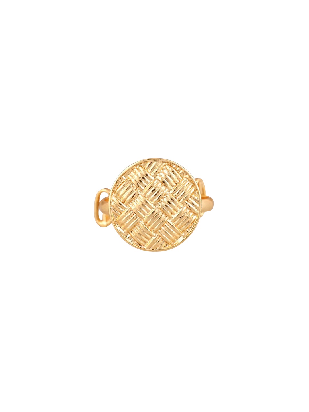 

House of Pataudi Gold Plated Adjustable Finger Ring