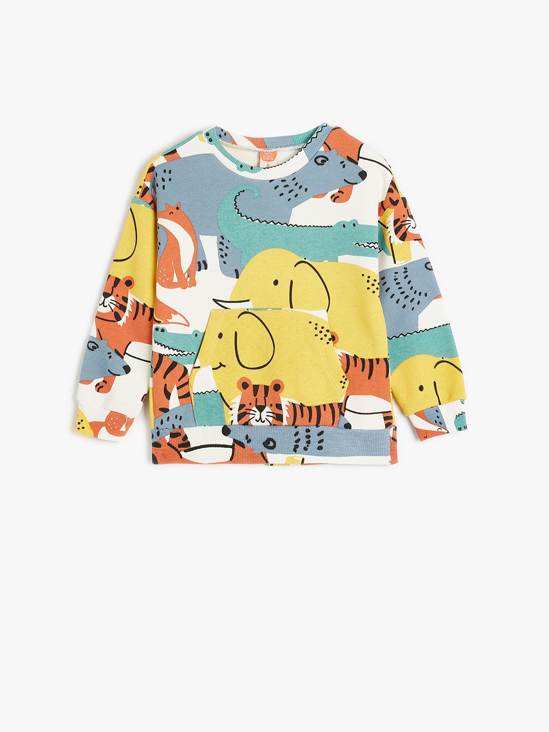 

Koton Boys Printed Pullover Sweatshirt, Beige