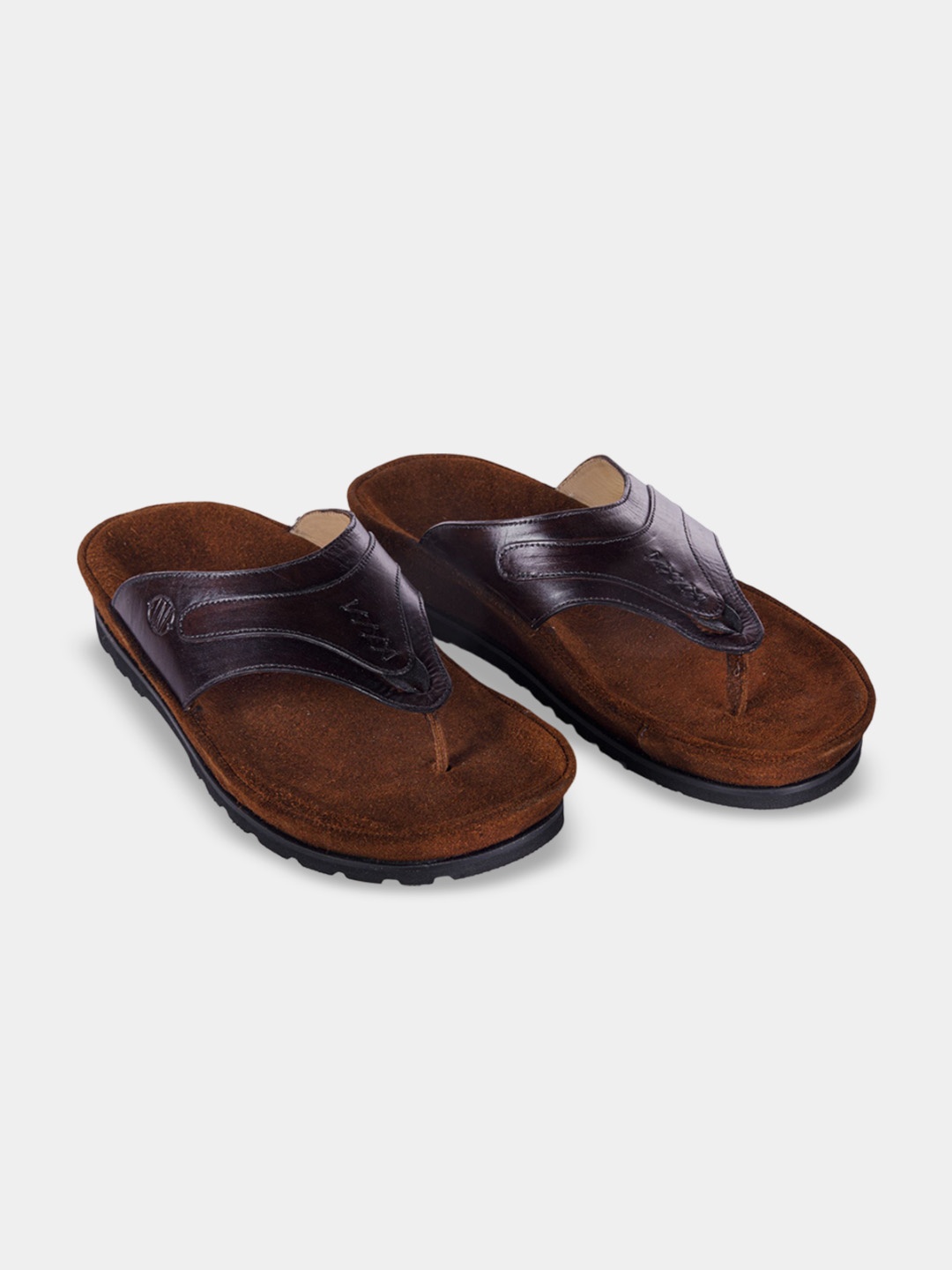 

LA MARCA Men Colourblocked Leather Loafers, Brown