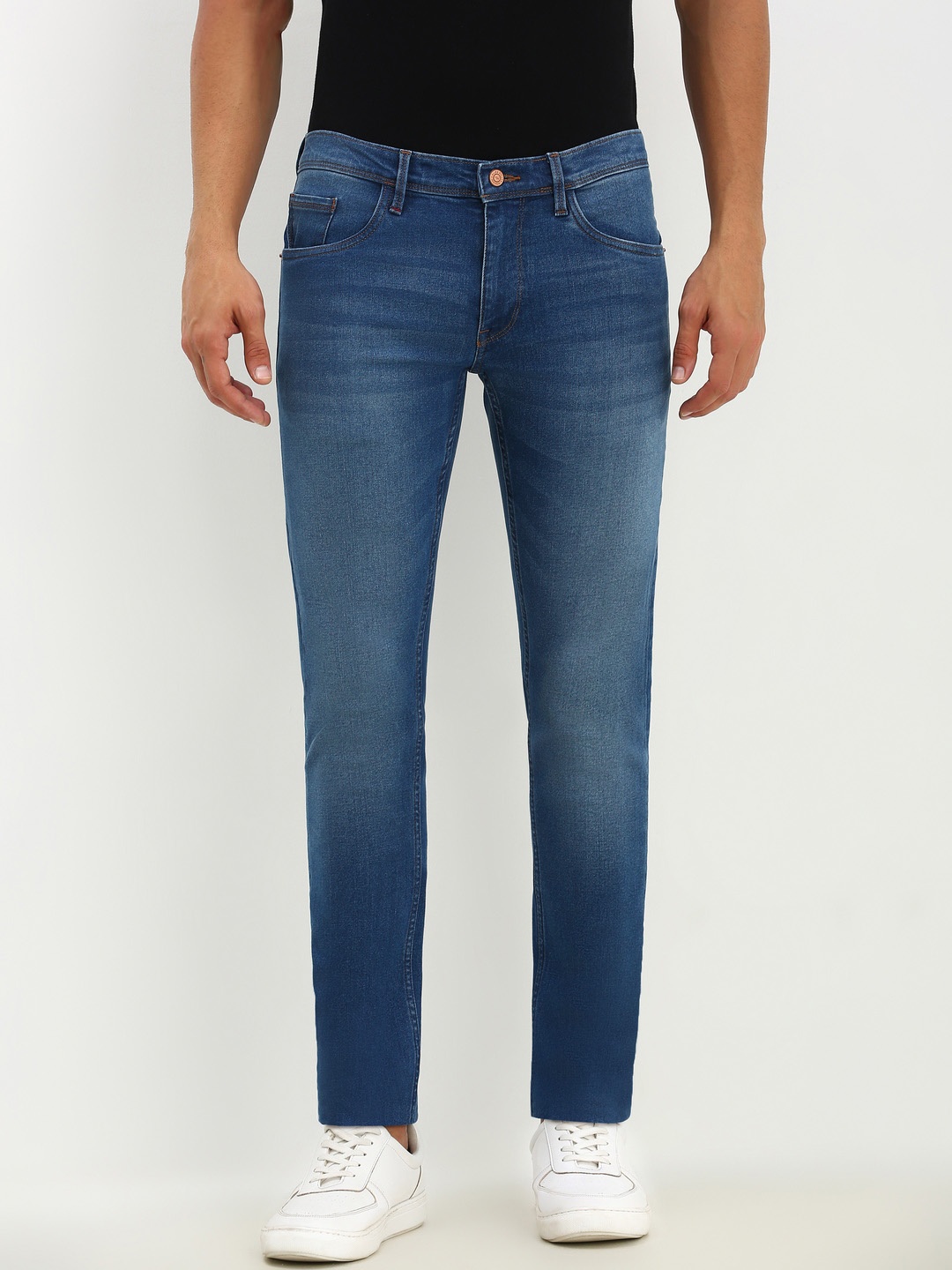 

Allen Solly Men Skinny Fit Low-Rise Jeans, Navy blue