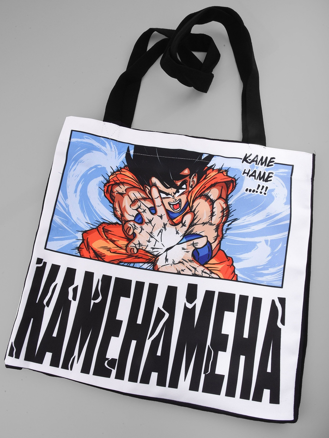 

COMICSENSE Printed Shopper Tote Bag with Fringed, Orange