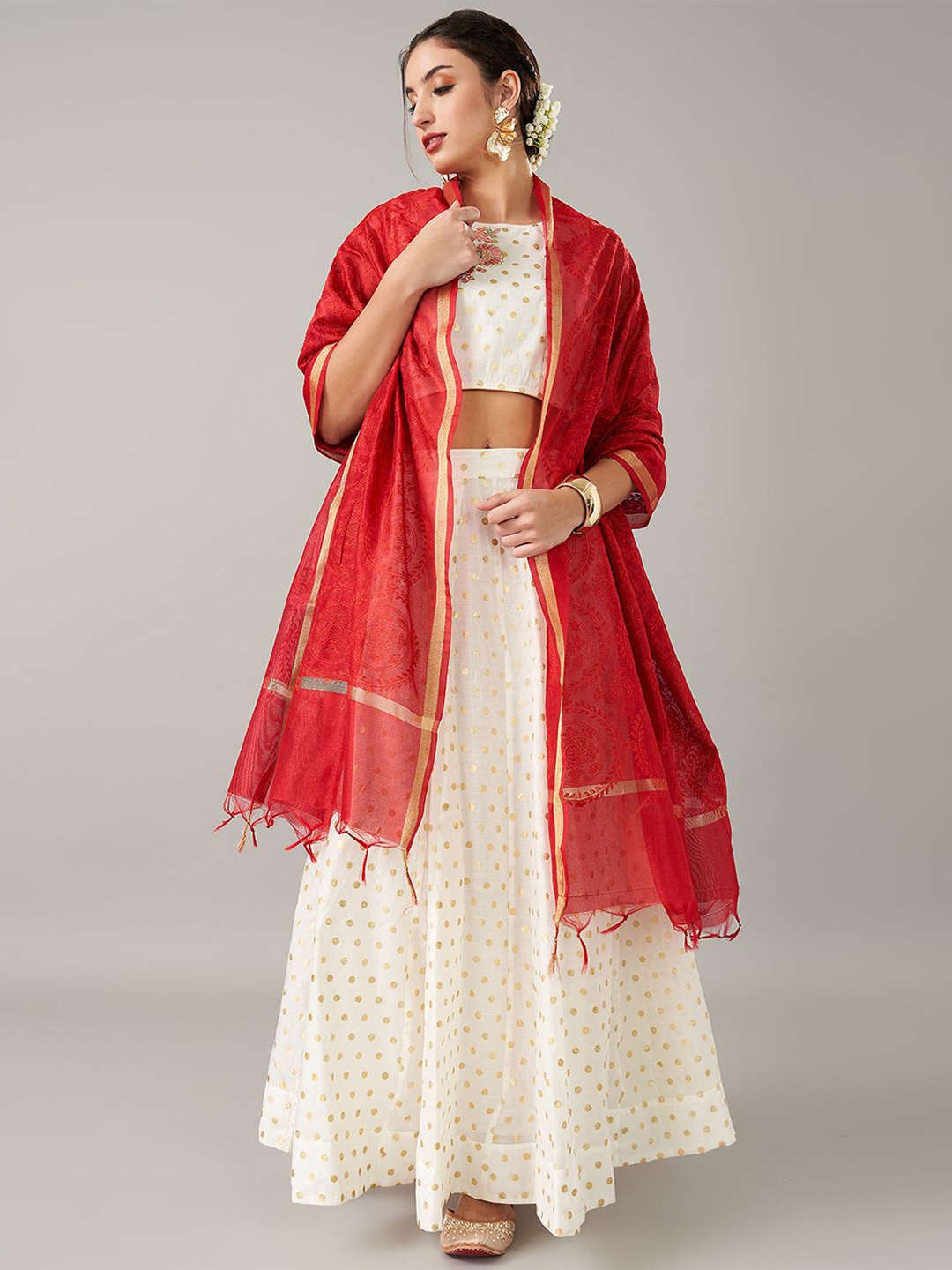 

RANGMANCH BY PANTALOONS Dupatta, Red
