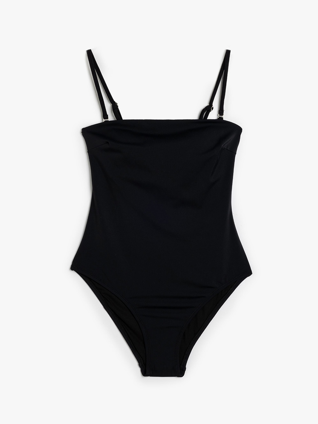 

Koton Shoulder Straps Sleeveless Swimsuit, Black