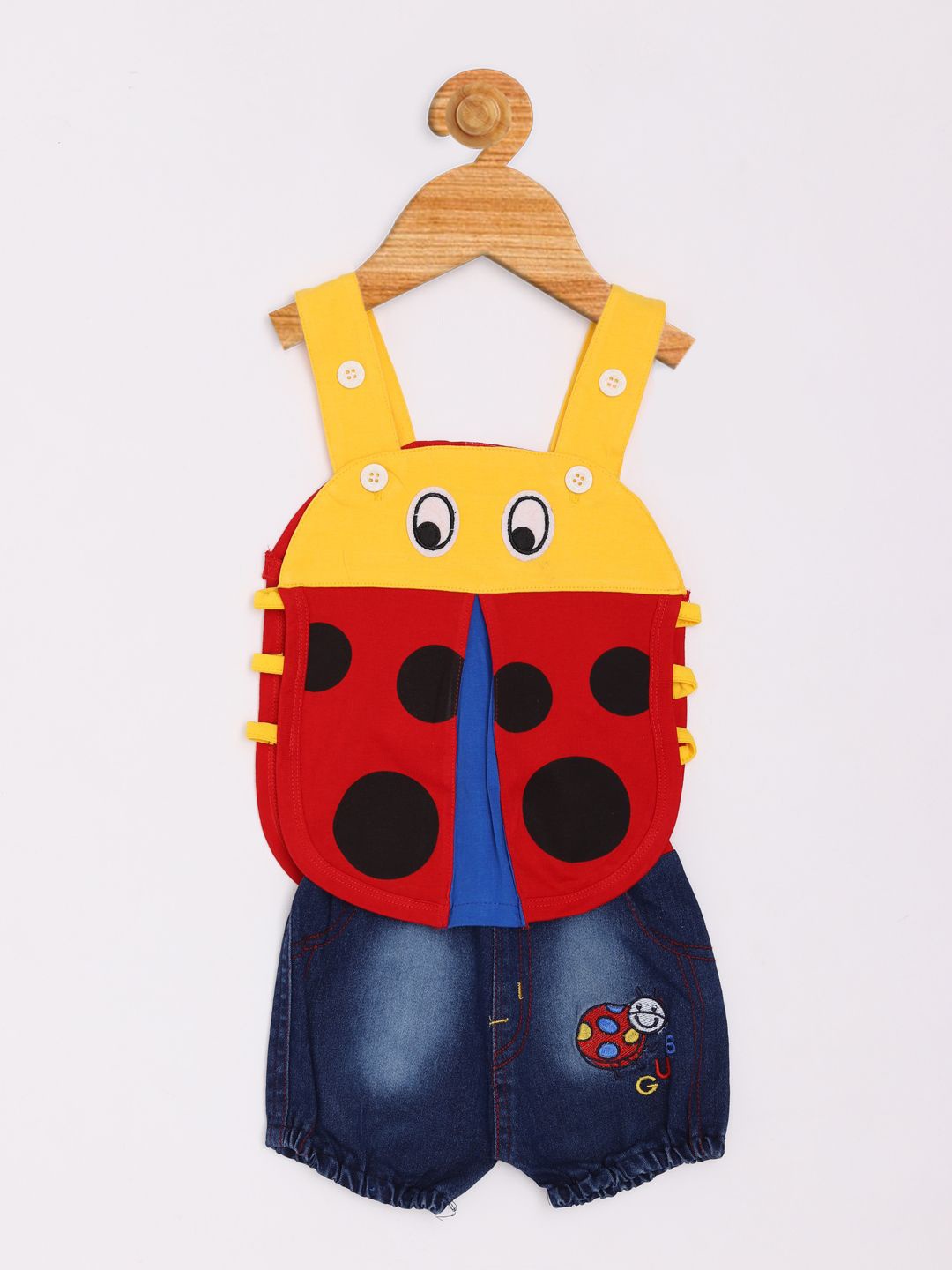 

Yellow Bee Boys T-shirt with Shorts, Red