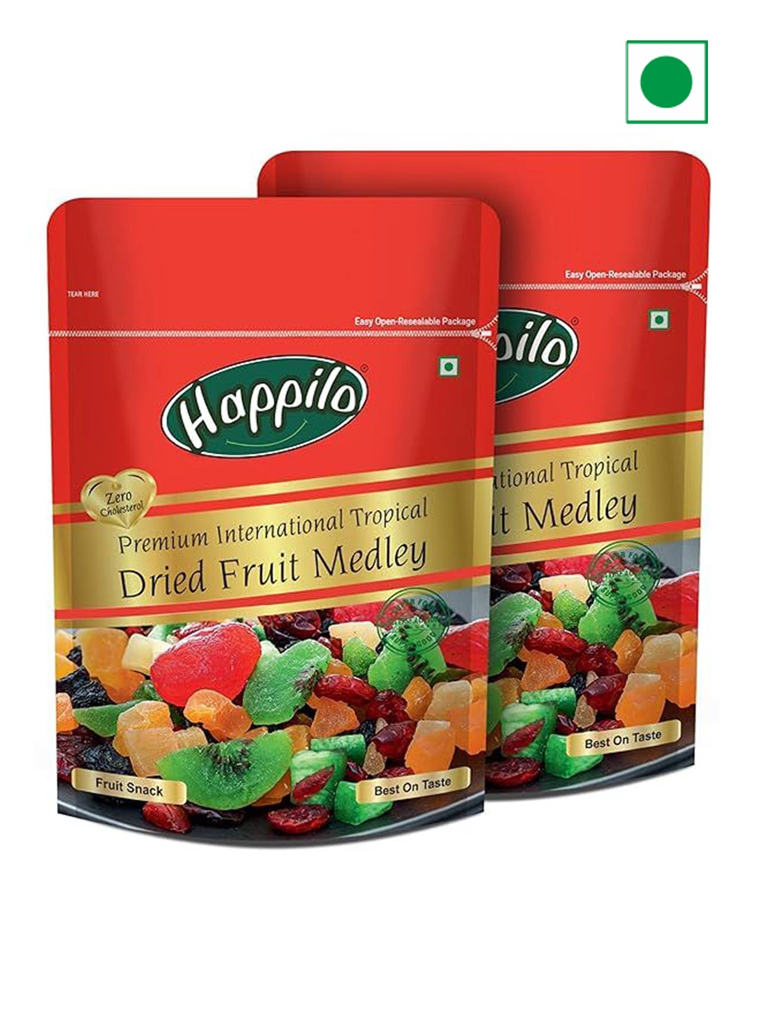 

Happilo 2 Pcs Premium International Dried Tropical Fruit Medley - 200 g, Na