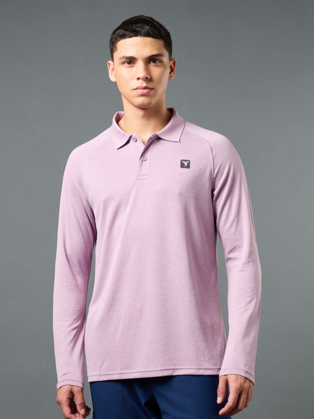 

Technosport Men Polo Collar Anti Static Slim Fit T-shirt, Purple