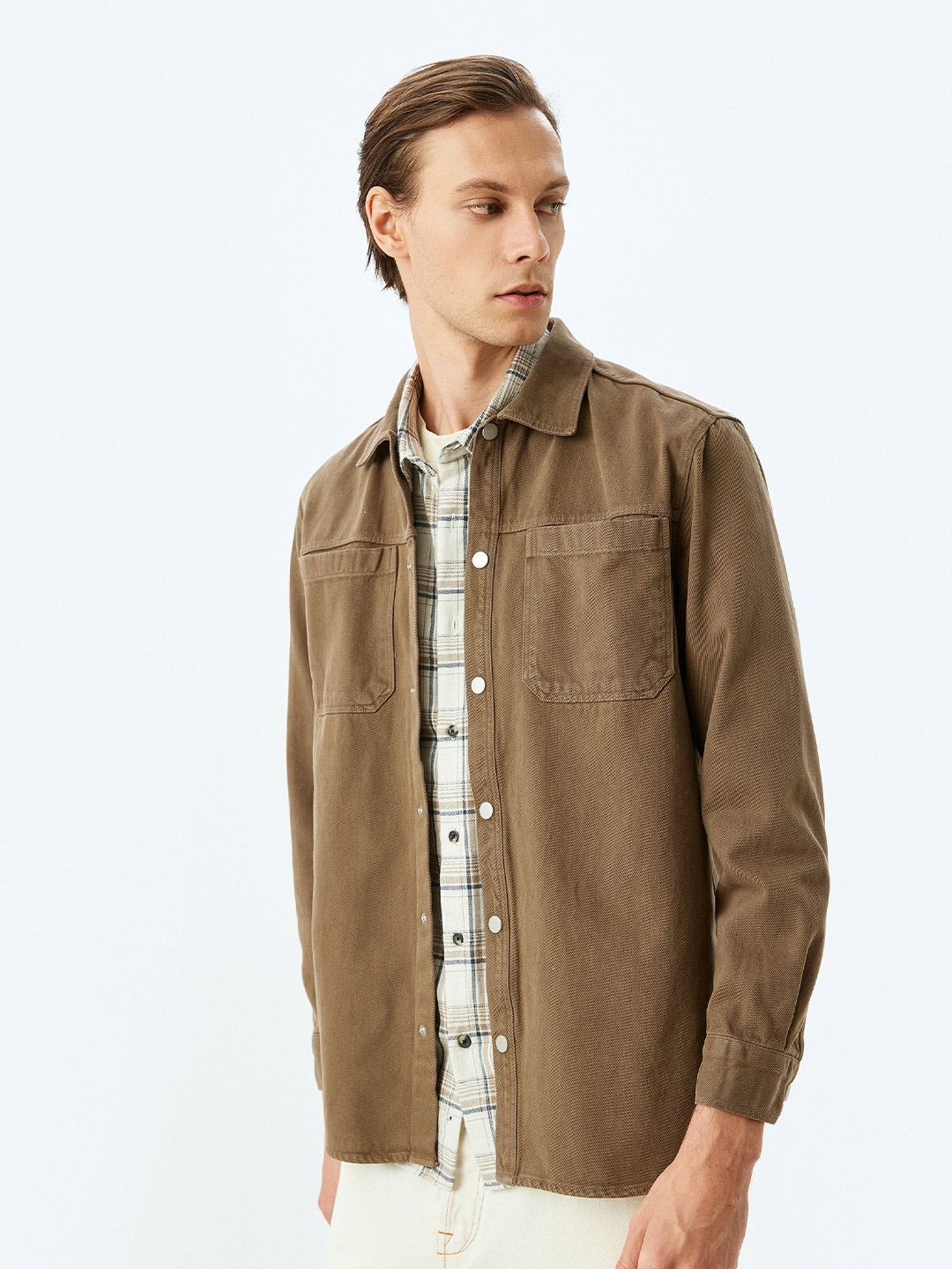 

Koton Men Opaque Casual Shirt, Brown