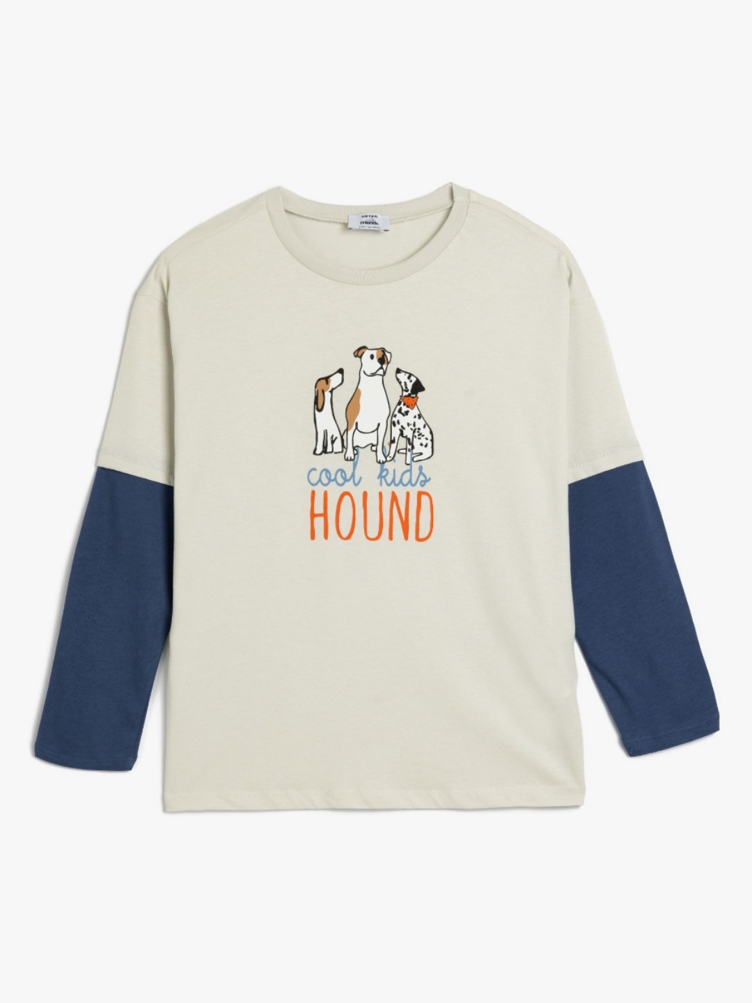 

Koton Boys Graphic Printed Round Neck Cotton T-shirt, Grey