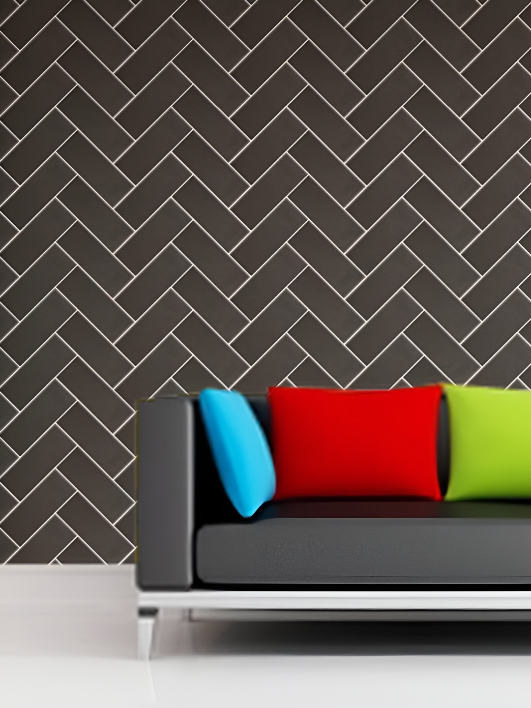 

Asian royal Black & White Abstract Printed Waterproof Wallpaper