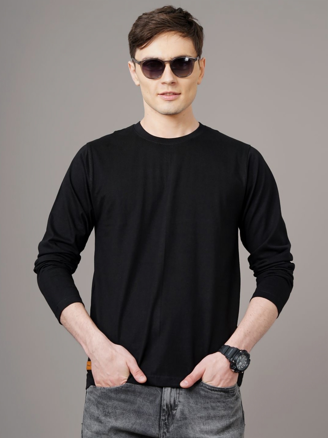 

PAUL STREET Men Brand Logo Slim Fit T-shirt, Black