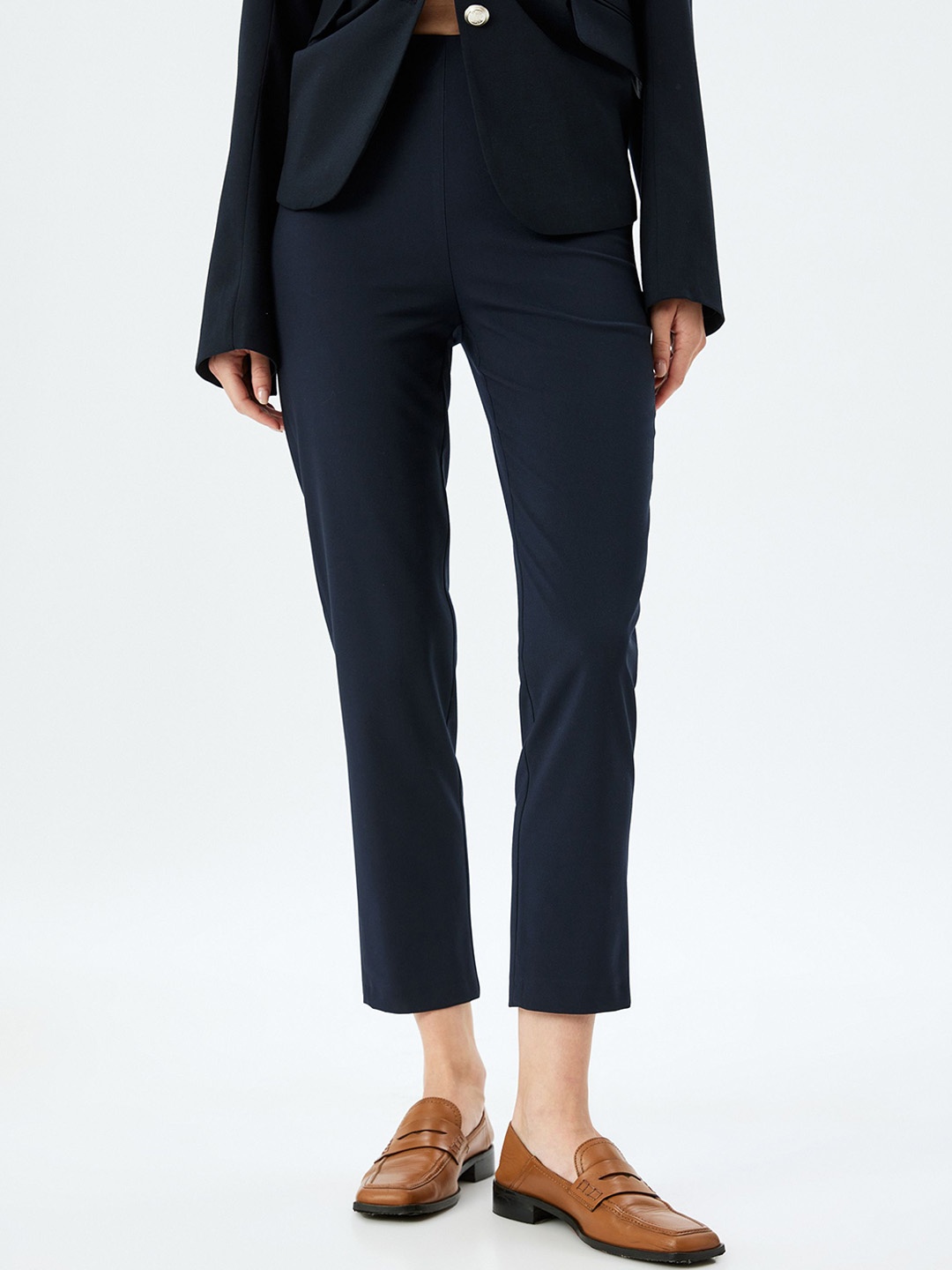 

Koton Women Trousers, Navy blue