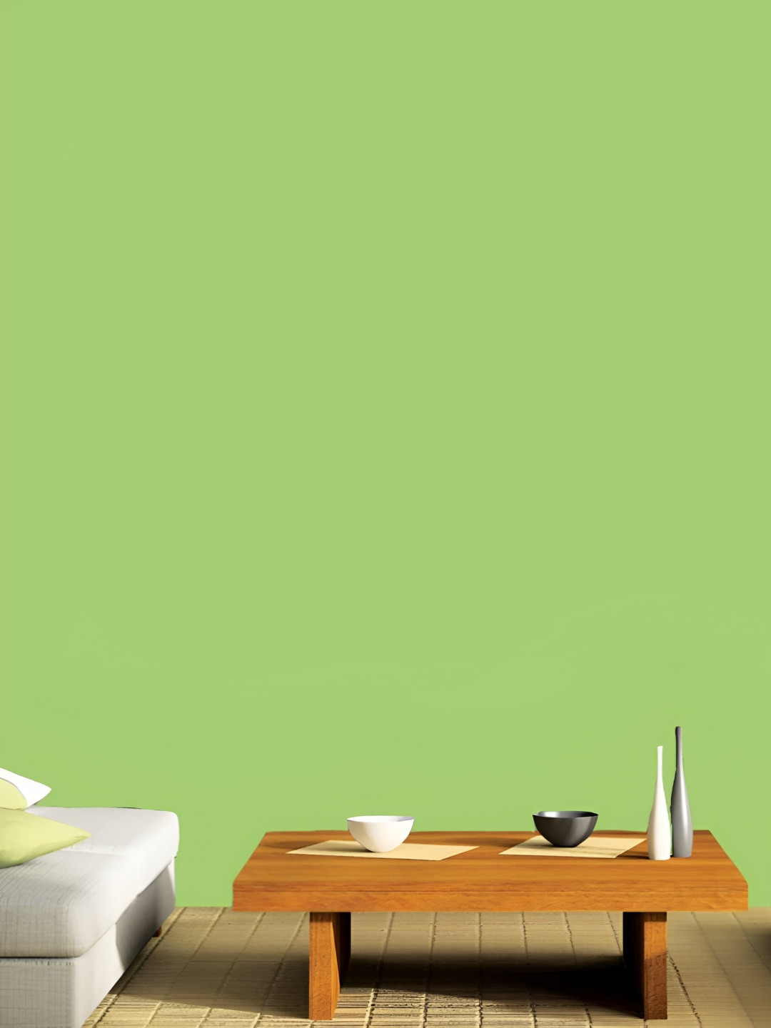 

Asian royal Cream Printed Waterproof Wall Stickers, Green