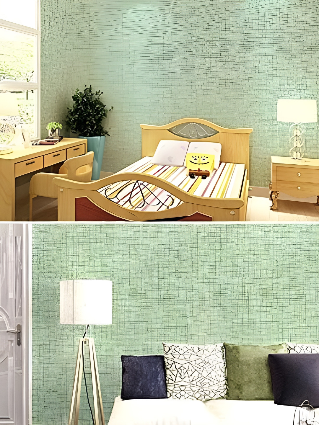 

Asian royal Grey Abstract Printed Self Adhesive Wall Sticker