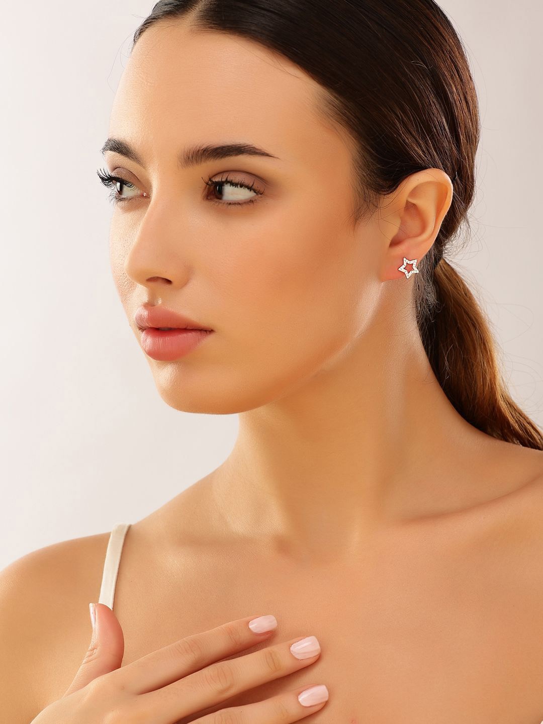 

JUPRA Star Shaped Studs Earrings, Silver