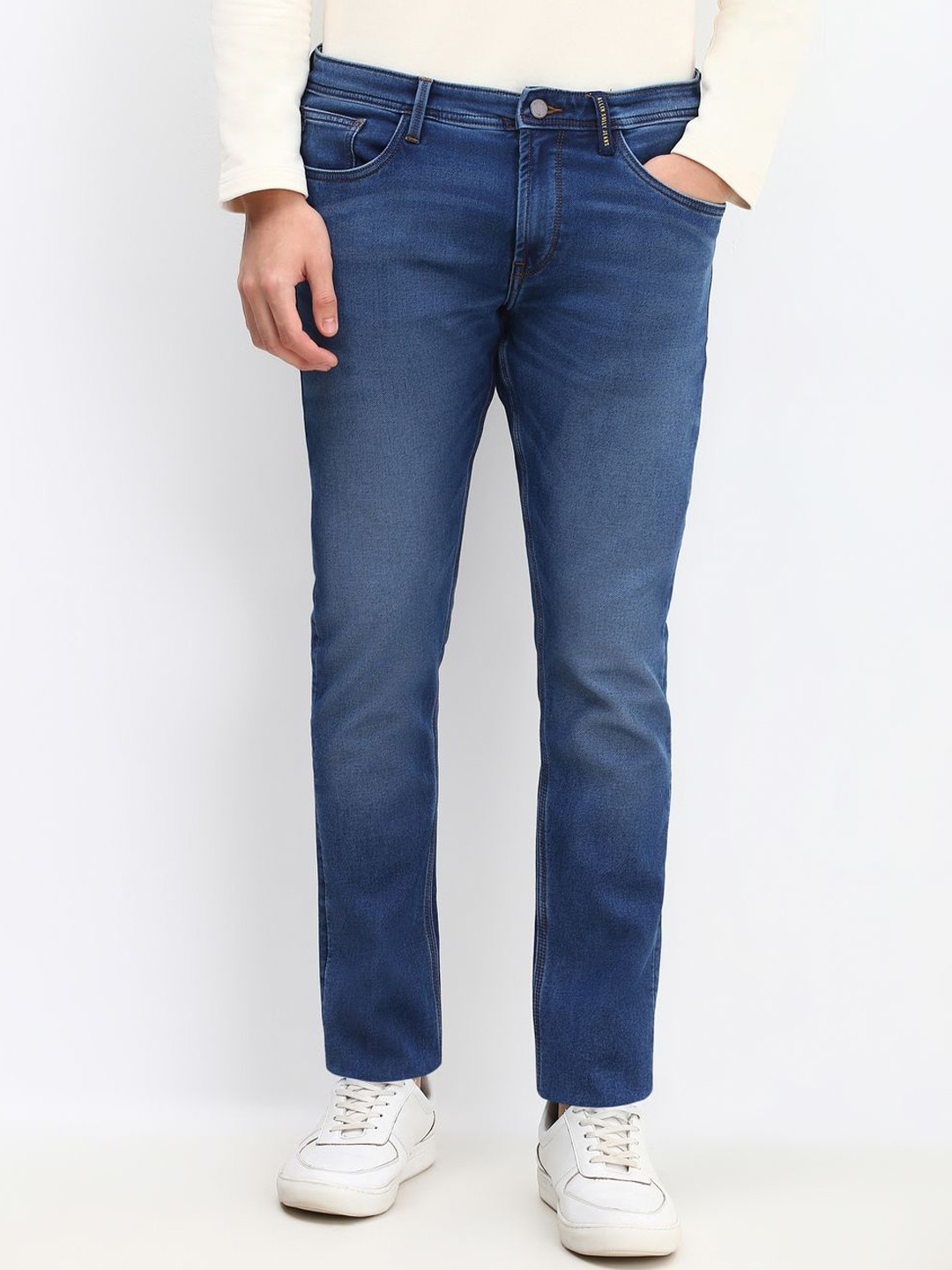 

Allen Solly Men Mid-Rise Slim Fit Light Fade Jeans, Blue