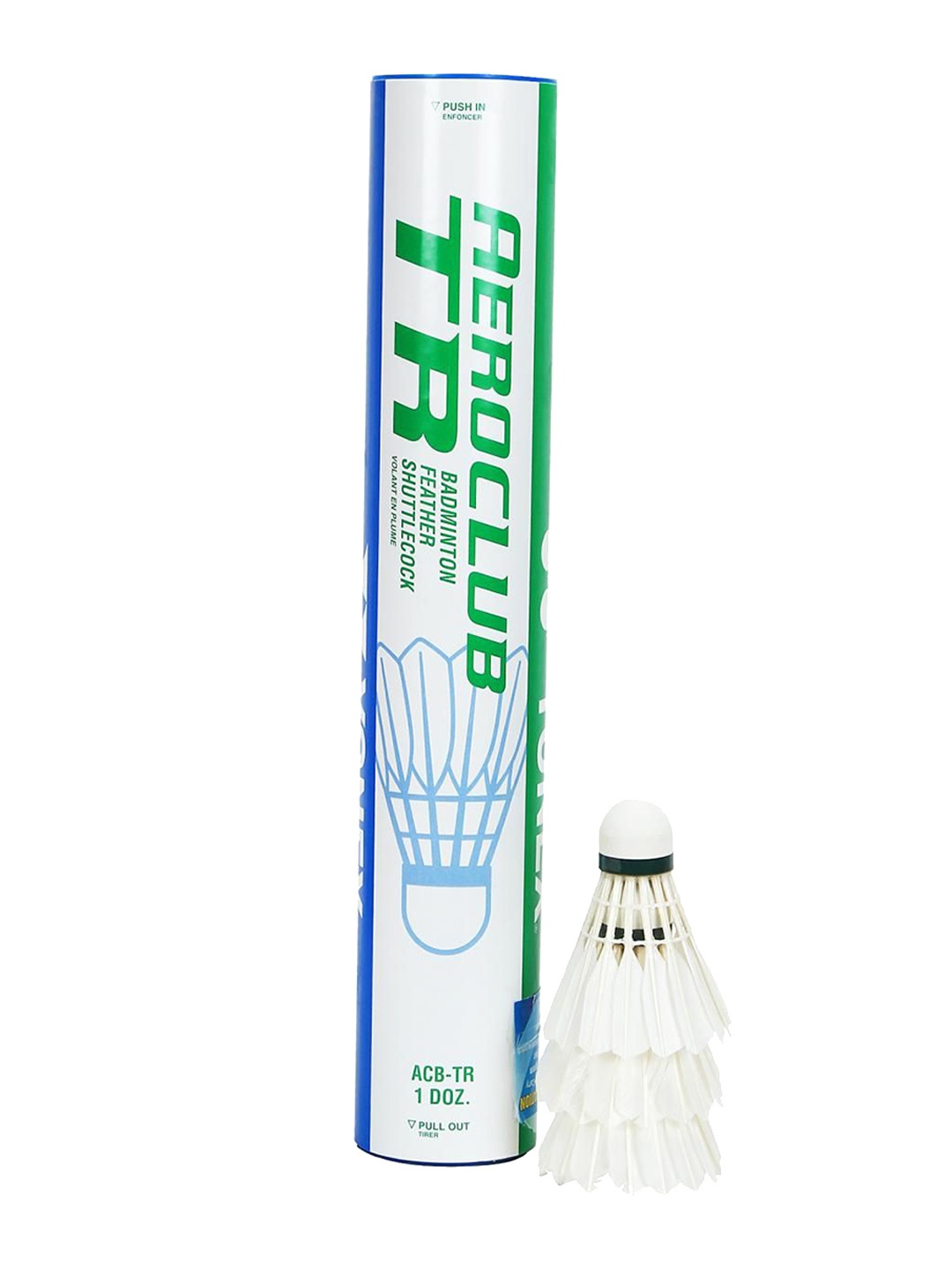 

YONEX Set of 12 Aeroclub TR 50 Badminton Shuttlecocks, White