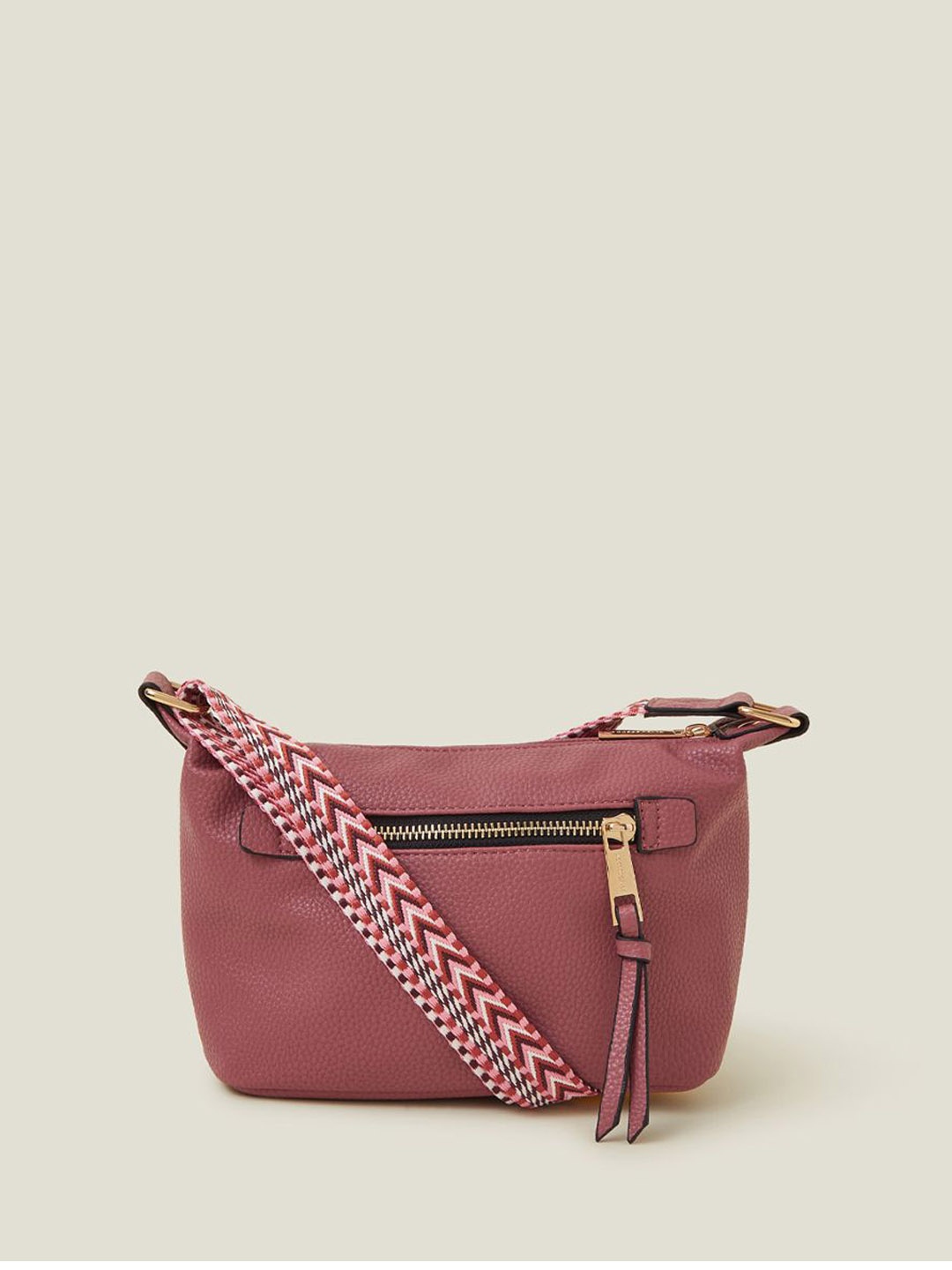 

Accessorize PU Structured Sling Bag, Pink