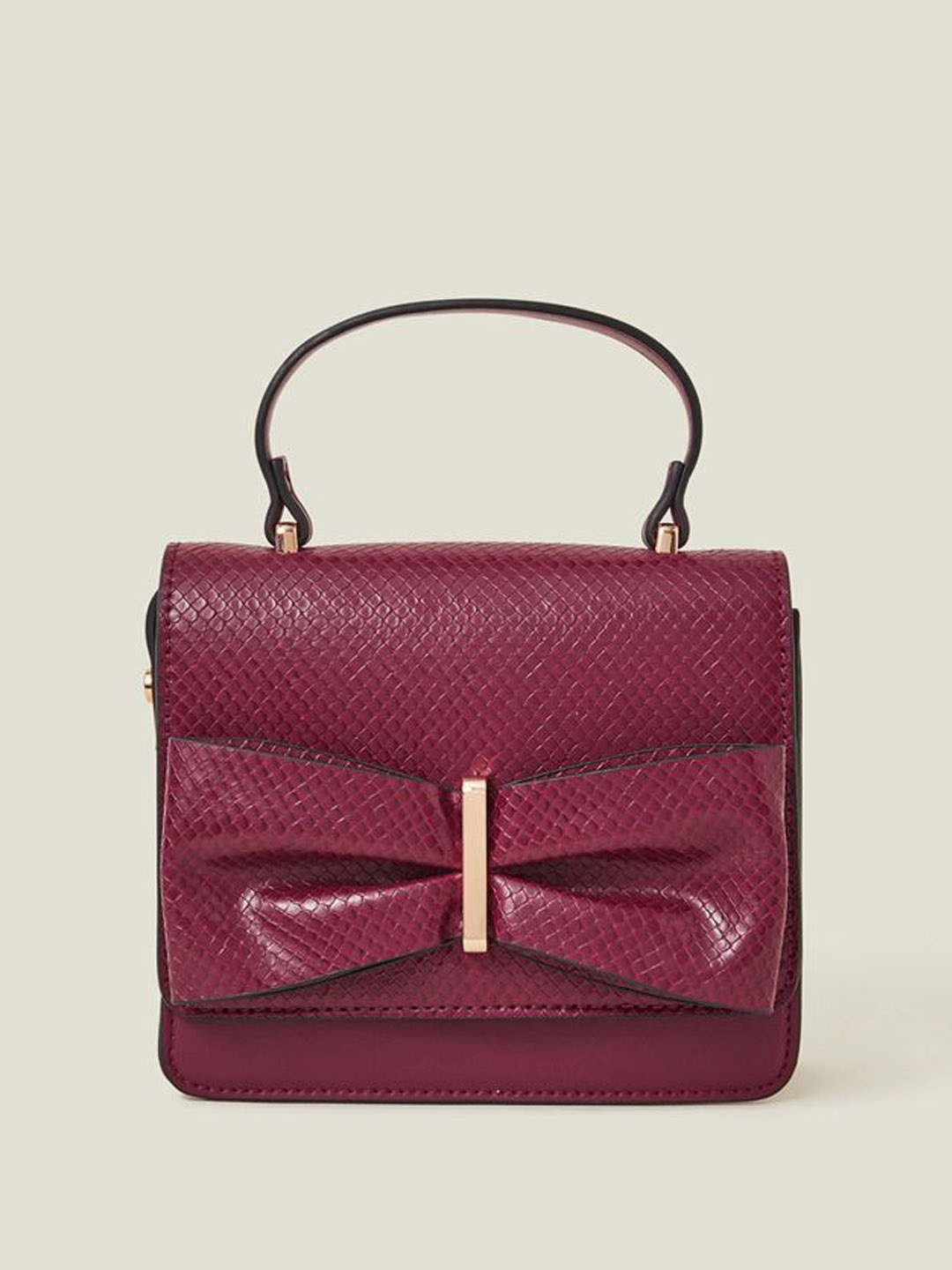 

Accessorize PU Structured Sling Bag, Burgundy