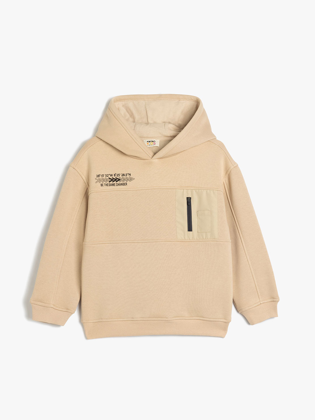 

Koton Boys Hooded Sweatshirt, Beige