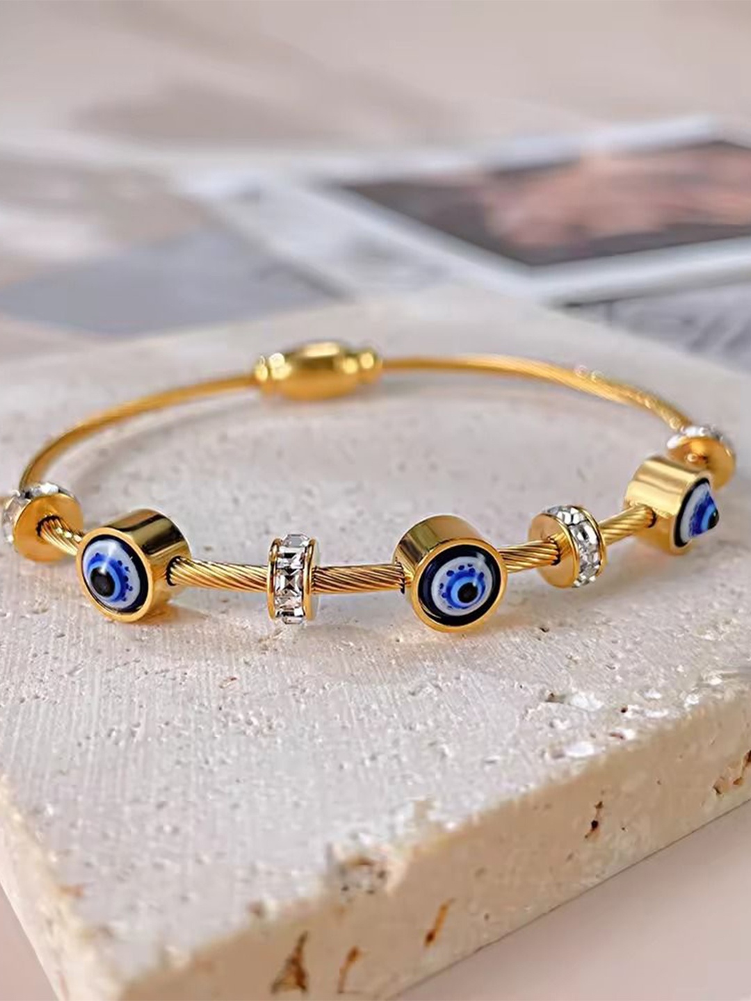 

DIVASTRI Women Antique Gold-Plated Kada Bracelet
