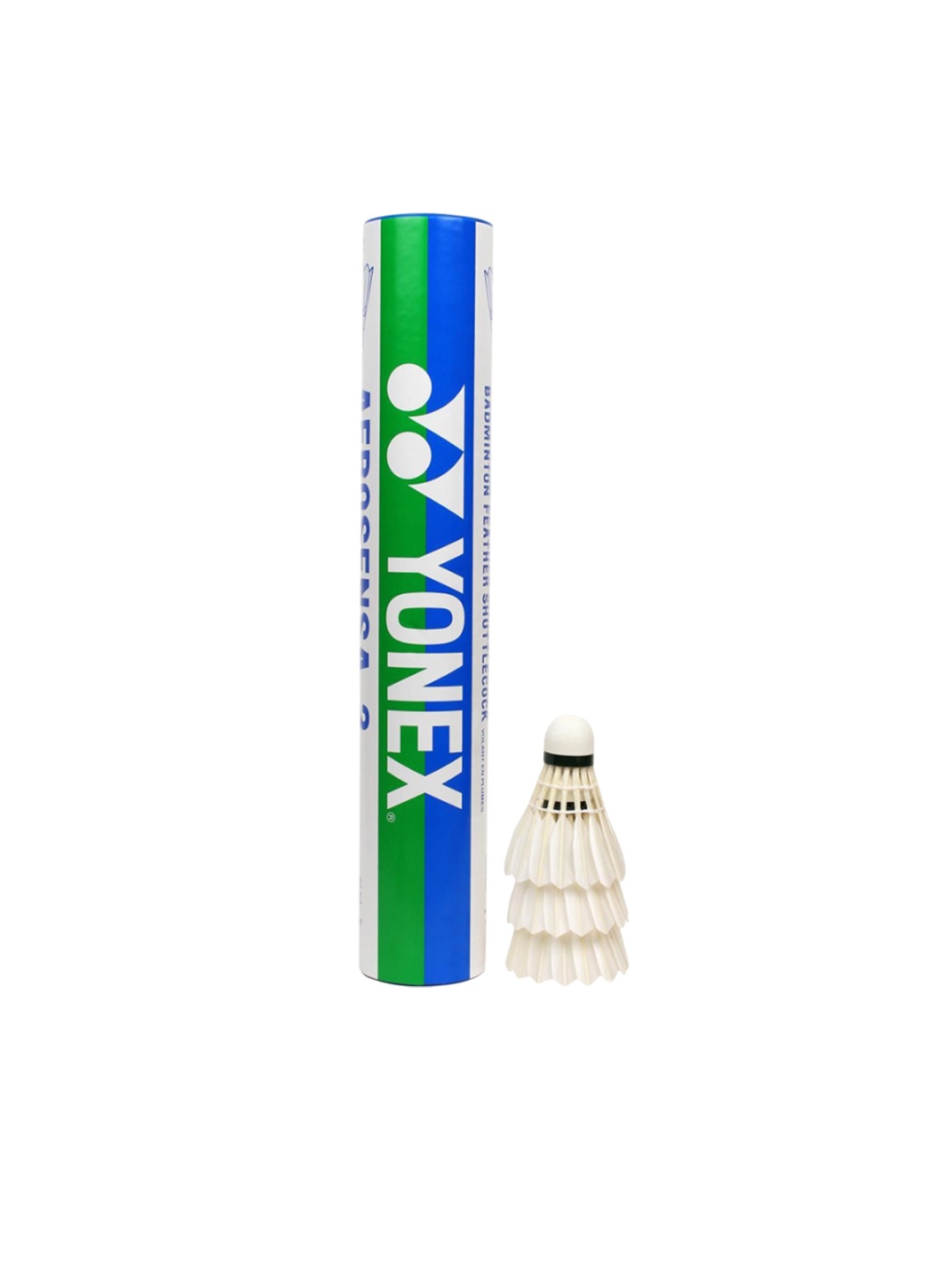 

YONEX Set of 12 Aerosensa 2 Badminton Shuttlecocks, White