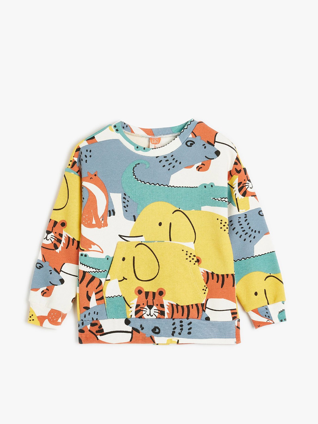 

Koton Boys Graphic Printed Sweatshirt, Beige