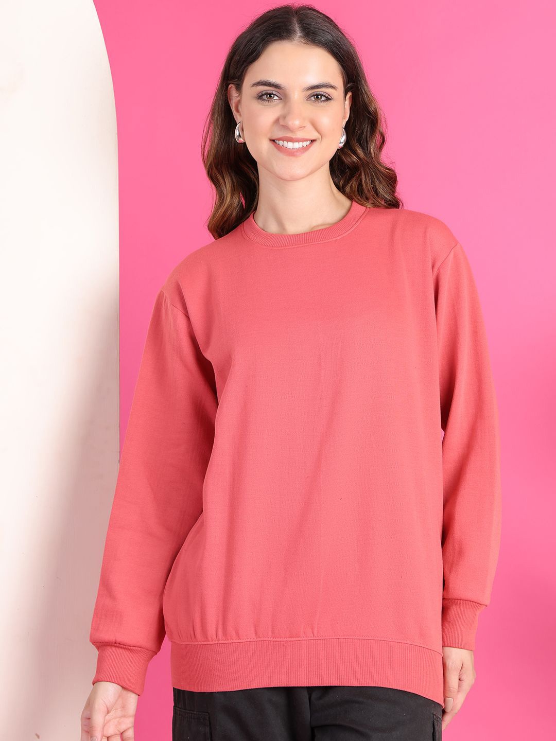 

MACK JONNEY Women Sweatshirt, Pink