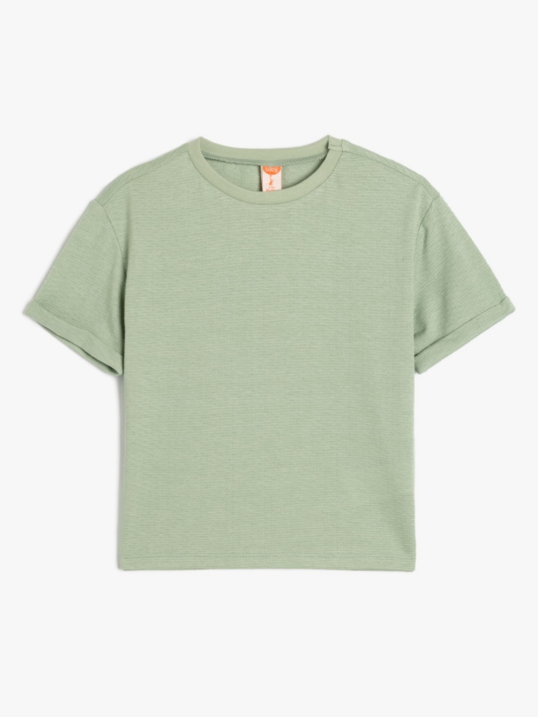 

Koton Boys Solid Round Neck T-shirt, Green