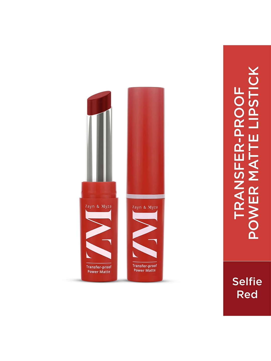 

ZM Zayn & Myza Transfer-Proof Power Matte Bullet Lipstick- 3.2 g- Selfie Red