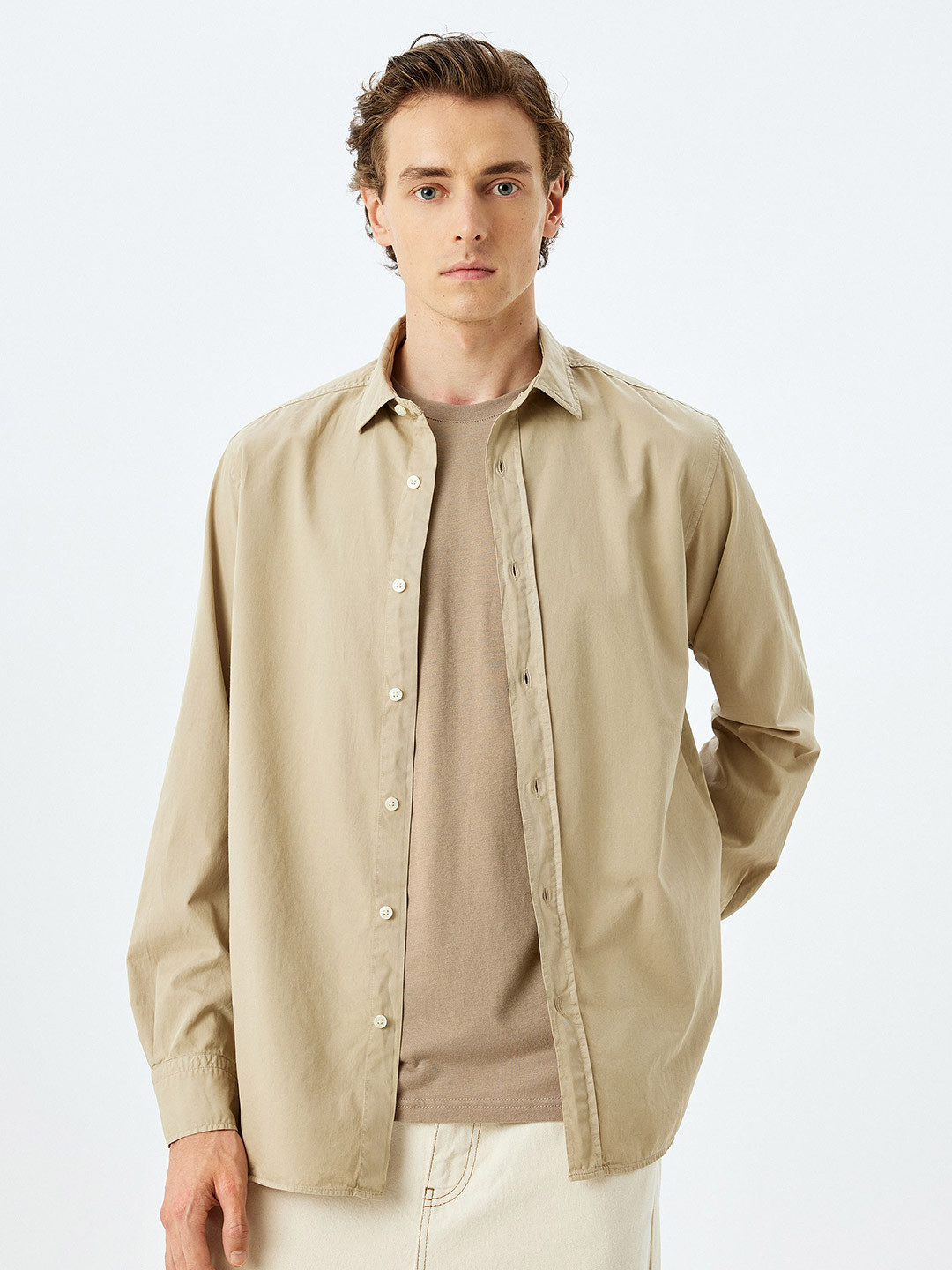 

Koton Men Opaque Casual Shirt, Beige