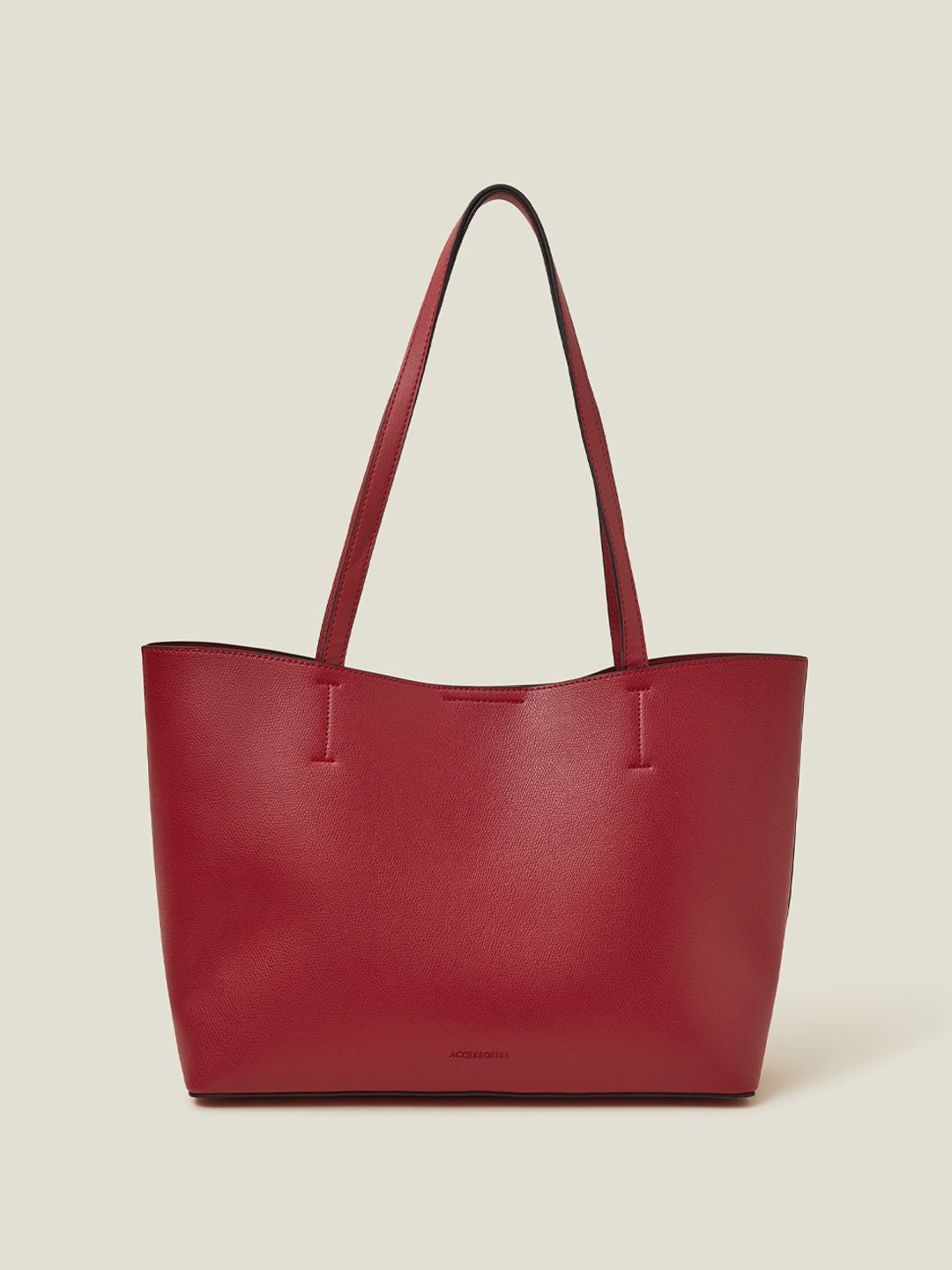 

Accessorize Shopper Tote Bag, Red