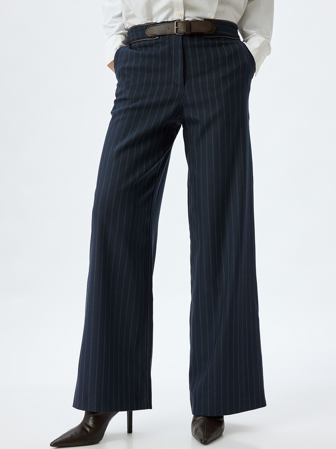 

Koton Women Trousers, Navy blue
