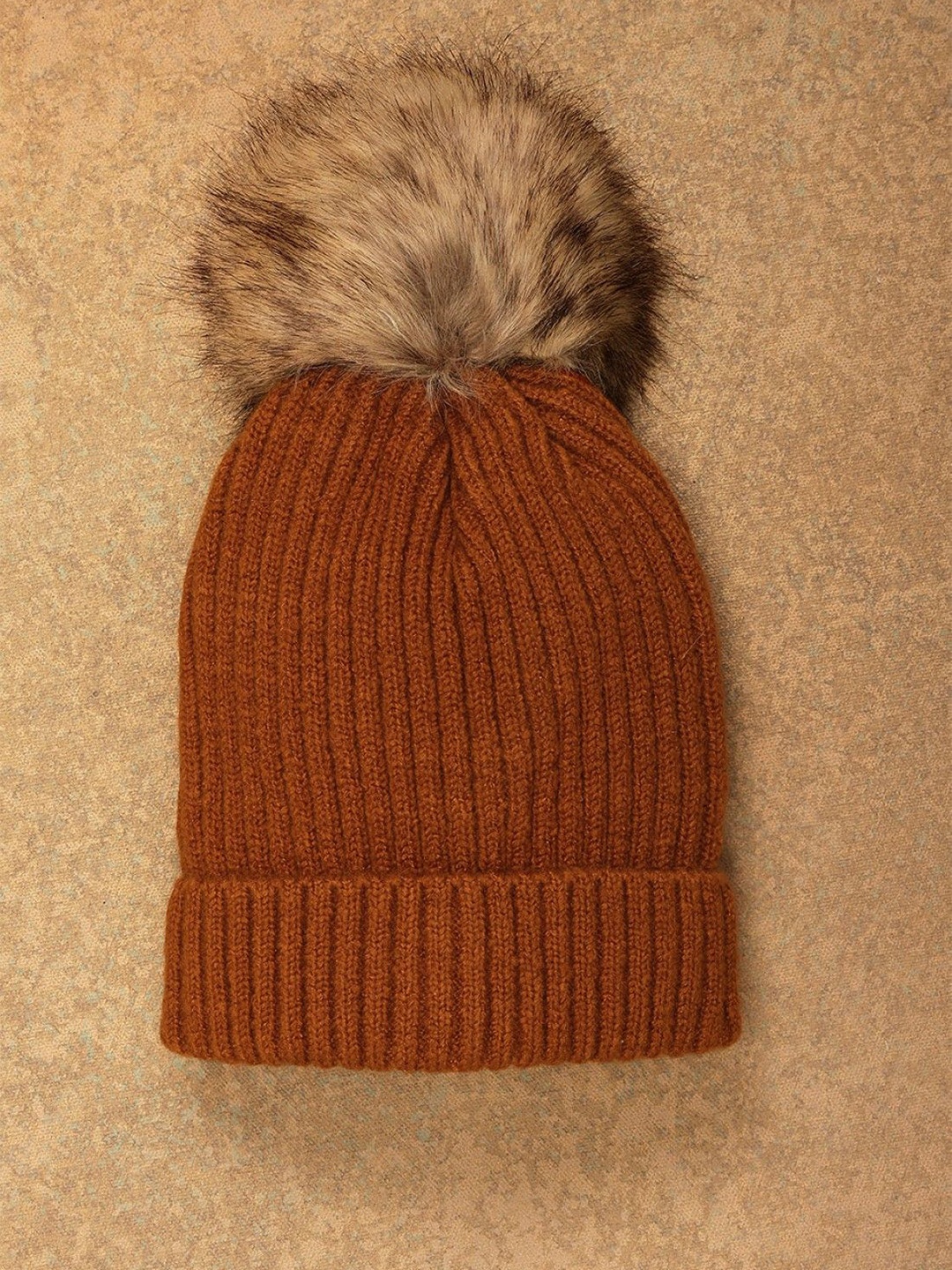 

One Friday Kids Self Design Beanie, Brown