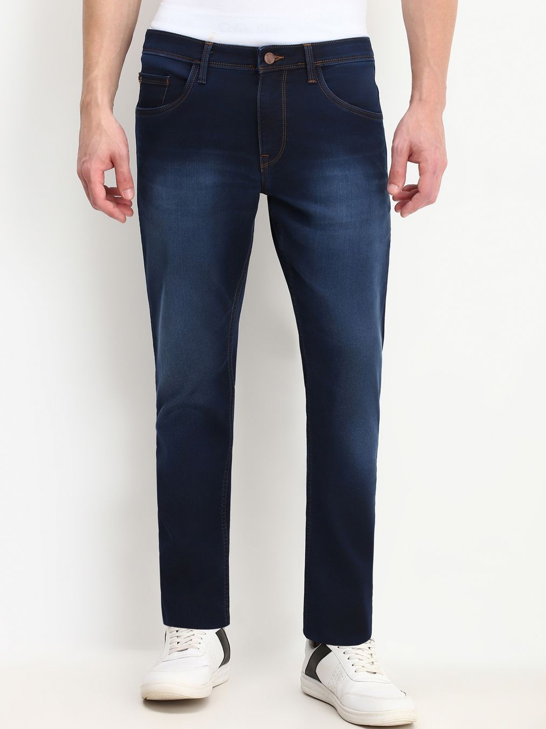 

Allen Solly Men Cotton Slim Fit Light Fade Jeans, Navy blue