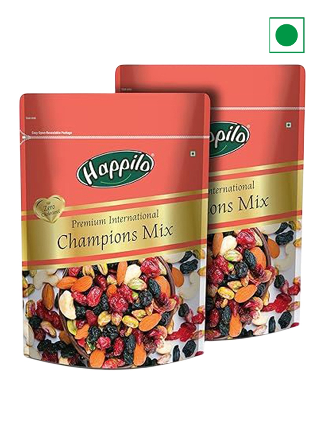 

Happilo Pack of 2 Premium International Champion Mix - 160 g Each, Red